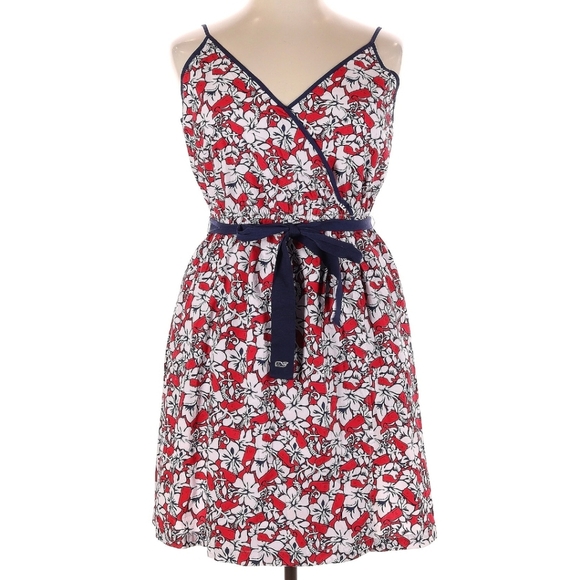 Vineyard Vines Dresses & Skirts - Vineyard Vines Red and White Floral Mini Dress